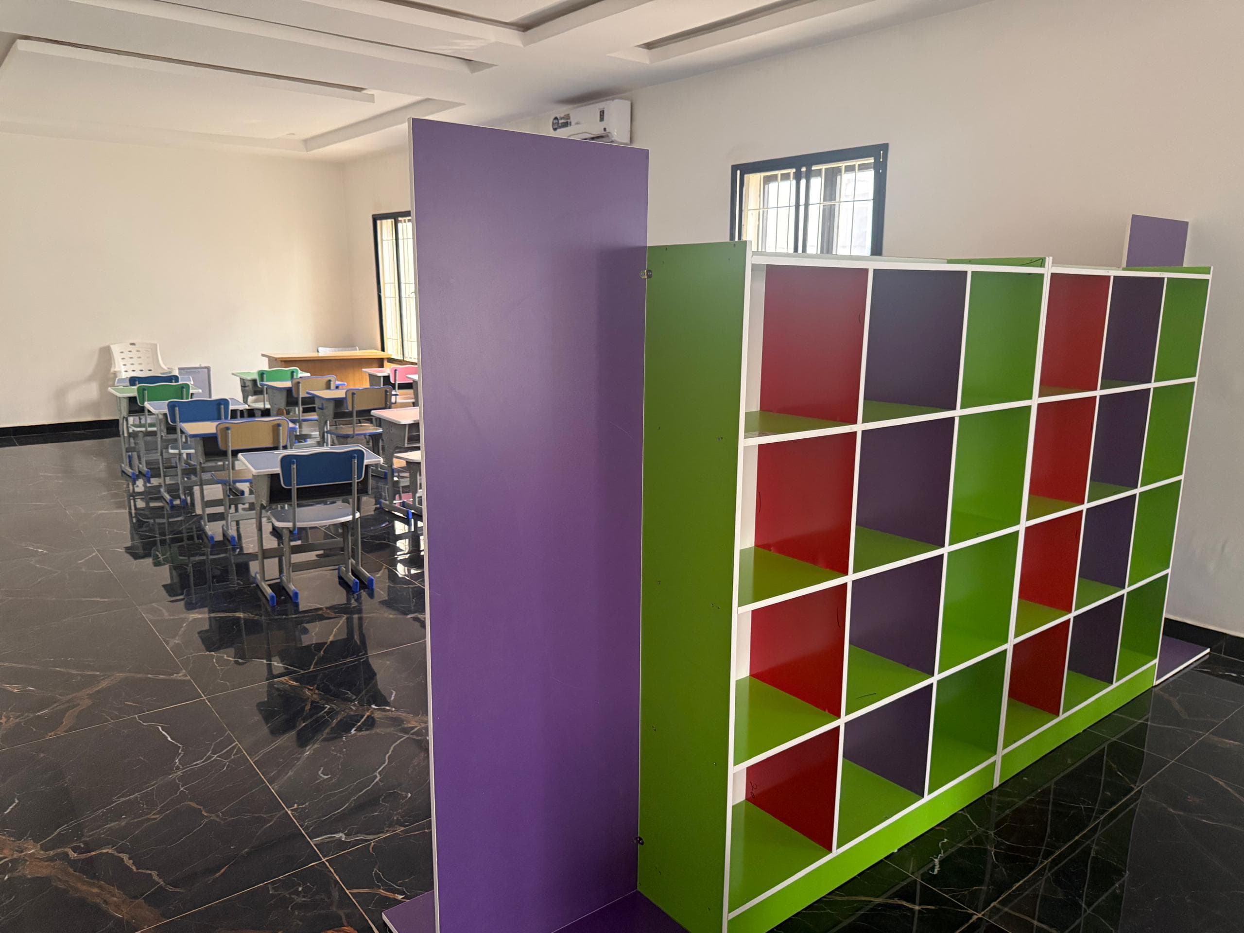 A classroom at Happy Homes Montessori